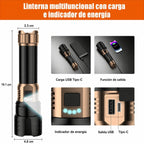 Linterna Táctica LED 3000 Lúmenes con Lente de Ignición Multifuncional Resistente al Agua | FYREBEAM™