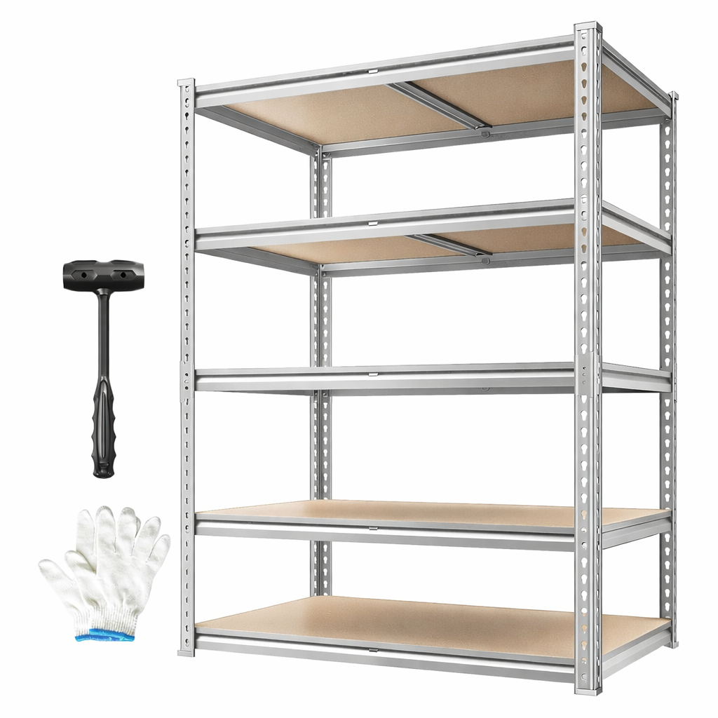 Estantería Metálica Ajustable 5 Niveles – 915 kg | FlexiRack™