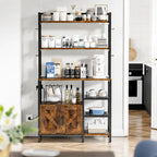 Estante de Cocina Industrial 6 Niveles Metal y Madera - FERRAVO™