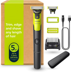OneBlade Face 360 Recortadora de pelo facial + 1 cuchilla extra, peine 5 en 1