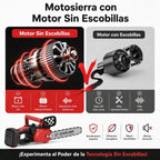 Motosierra Inalámbrica Brushless 12” con 2 Baterías 4.0Ah y 3 Cadenas CUTVORA™
