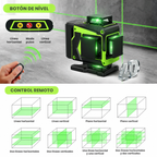 Nivel Láser Autonivelante 30 m, Brillo 1–100%, Control Remoto, IP54 | QuadBeam™ 4D
