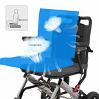 Silla de Ruedas Plegable Ligera con Frenos Dobles y Apoyabrazos Abatibles FOLDAVIA™
