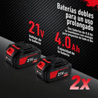 Motosierra Inalámbrica Brushless 12” con 2 Baterías 4.0Ah y 3 Cadenas CUTVORA™