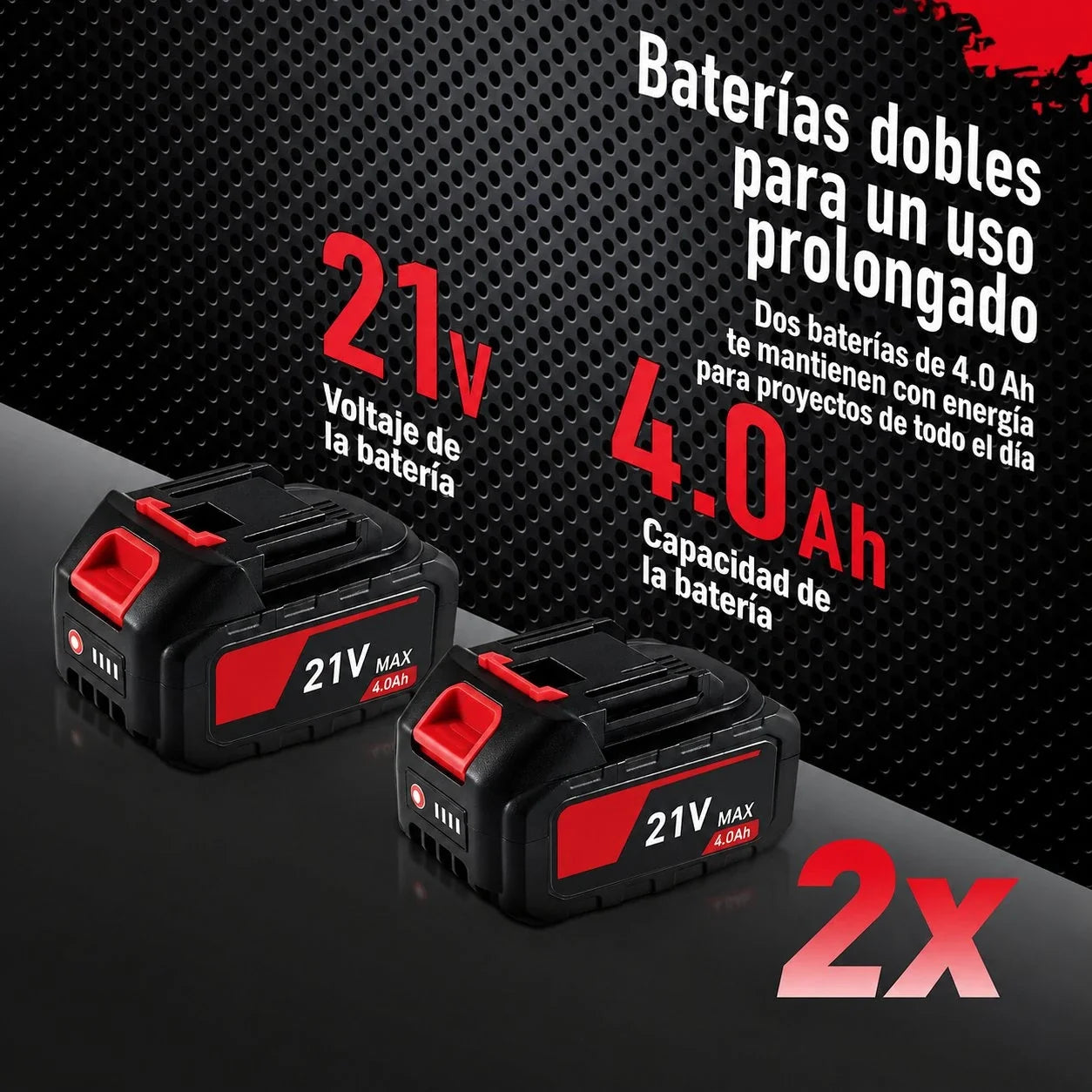 Motosierra Inalámbrica Brushless 12” con 2 Baterías 4.0Ah y 3 Cadenas CUTVORA™