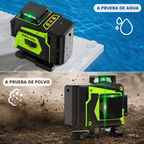 Nivel Láser Autonivelante 30 m, Brillo 1–100%, Control Remoto, IP54 | QuadBeam™ 4D