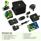 Nivel Láser Autonivelante 30 m, Brillo 1–100%, Control Remoto, IP54 | QuadBeam™ 4D