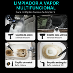 Limpiador a Vapor Portátil con 14 Accesorios para Auto, Baño, Cocina y Tapicería | VAPORLYX™